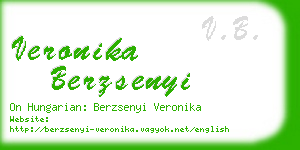 veronika berzsenyi business card